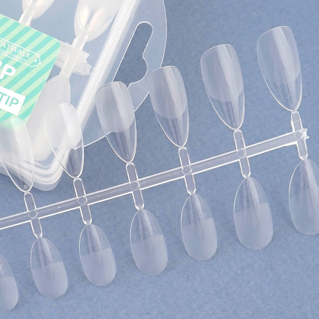 네일스토어 스크래치 아몬드 네일팁 240팁 말랑 말캉팁 투명 인조손톱, 1개, 1.스크래치 아몬드 240팁 W572