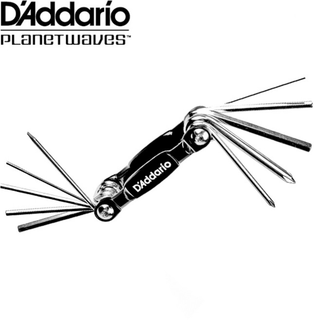 Daddario 다다리오 멀티툴 Guitar&Bass Multi-Tool 멀티 렌치 드라이버(PW-GBMT-01), 1개