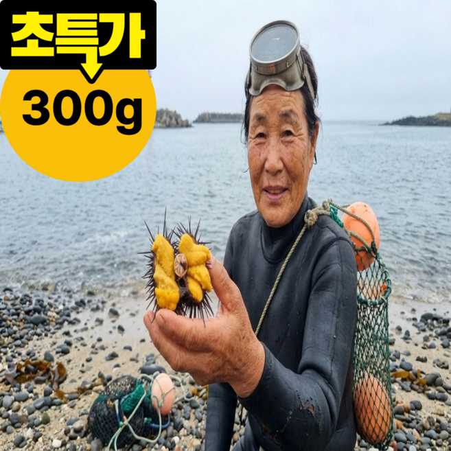 [당일조업 구룡포 산지직송] 프리미엄 국산 우니 성게알 자연산, 3개, 100g
