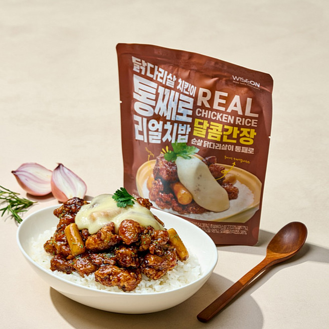 리얼치밥 달콤간장 185g 렌지 3분조리 닭다리살 순살치킨 덮밥, 1개