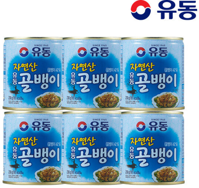 유동ㅣ자연산골뱅이 230g x6개, 6개