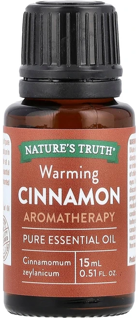 Nature's Truth 퓨어 에센셜 오일 워밍 시나몬 15ml(0.51fl oz) Truth (네이처스 트루스), 15ml, 1개 - 쿠팡