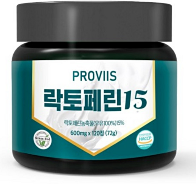 락토페린 120정 분리 유청 단백질 프로틴 분말 유산균, 1개