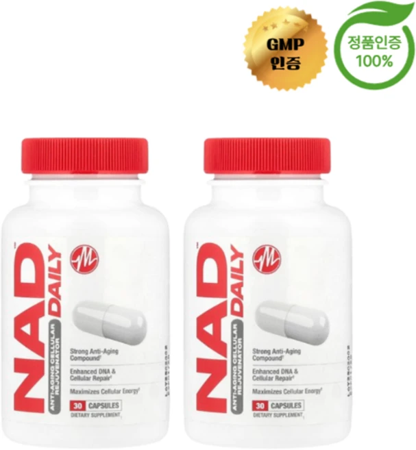 1+1 메타볼릭 뉴트리션 NAD DAILY 150mg 캡슐 30정, 2개 - 쿠팡