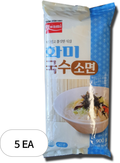 화미 국수 소면, 5개, 900g