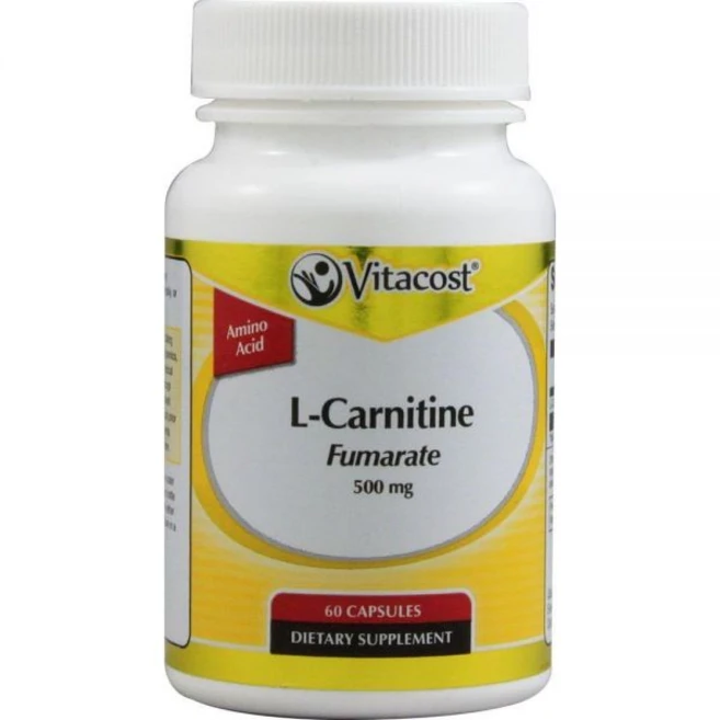 팻 버너 체중 비만 체지방 비타코스트 L카르니틴 푸마르산염 500mg 60캡슐, 1개 - 쿠팡
