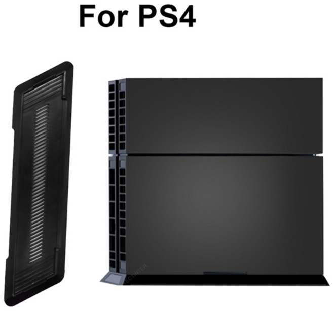 PS4PS4 슬림PS4 프로 콘솔용 수직 냉각 브래킷 스탠드 미끄럼 방지 마운트 베이스 홀더 플레이스테이션 4 게임 액세서리, [01] For PS4 Slim