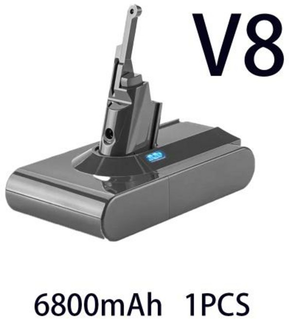 Dyson V8 교체용 배터리 절대 무선 진공 청소기 배터리 휴대용 진공 청소기 배터리 Rep100 신제품 21.6V 12800mAh, 3)68, 1개, 1개입