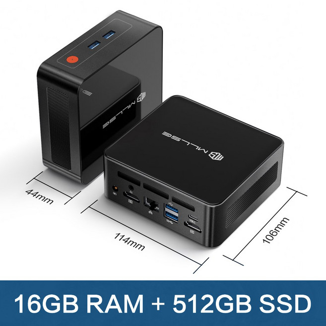 MLLSE G1 미니 윈도우 데스크탑 작업 DDR4 5500U 프로 16GB BT5 512GB AMD 컴퓨터 PC WIFI 11 R5, 옵션 1, 16GB RAM 512GB ROM