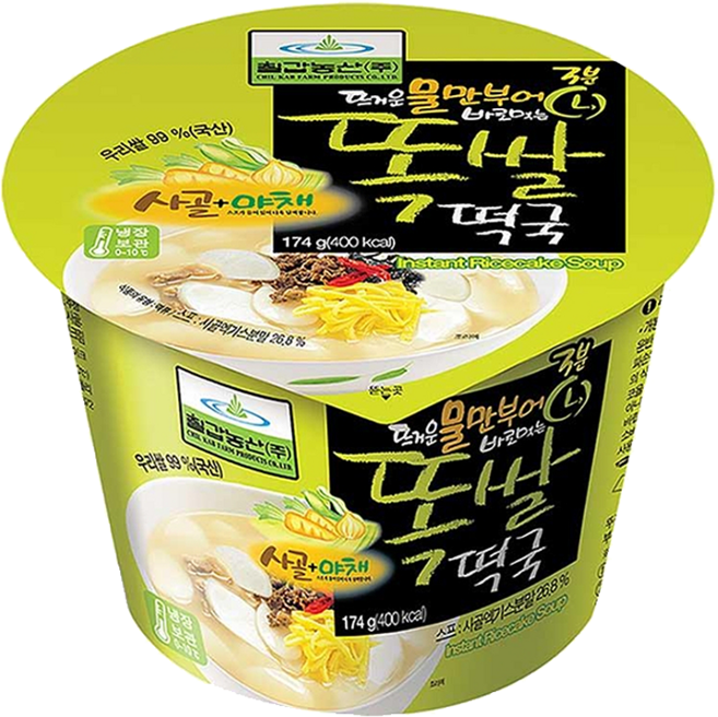 칠갑농산 똑쌀떡국, 174g, 15개