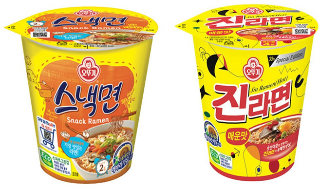 오뚜기 소컵 스낵면x12컵+진라면 매운맛x12컵, 24개