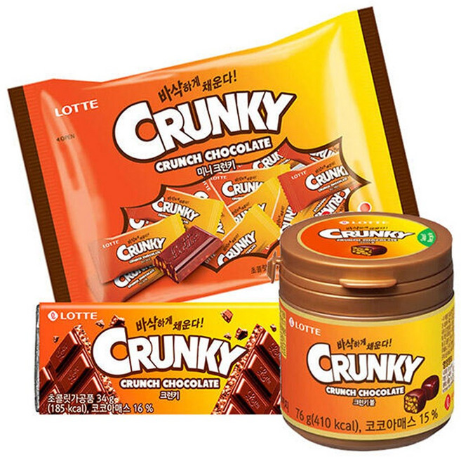 롯데 미니크런키 171g+볼 76g+크런키 34g, 1세트, 281g