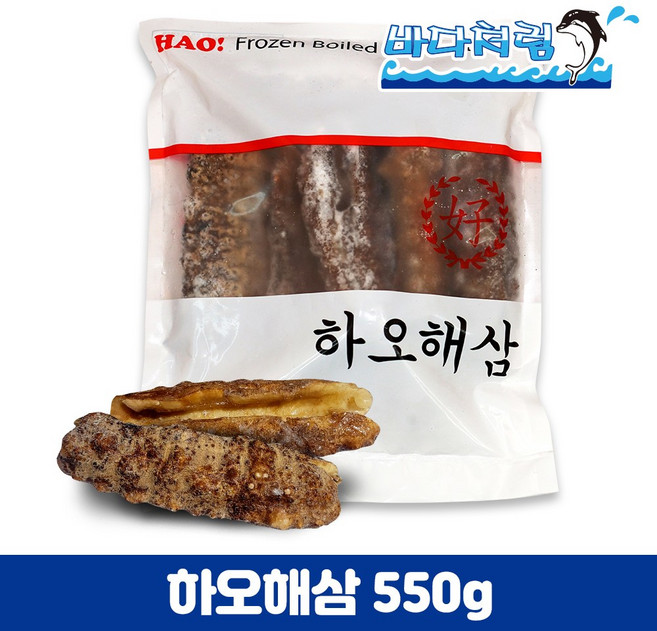 하오해삼 불린해삼 냉동 550g 중식 요리용, 1개