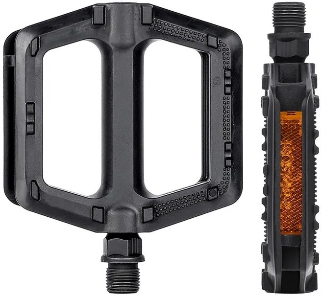 WEST BIKING-3 베어링 자전거 페달 초경량 미끄럼 방지 CNC 로드 MTB 바이크 페달 사이클링 밀폐형 베어링 자전거 페달 자전거 페달, DU Alloy Black, 1개