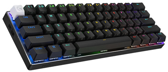 로지텍 코리아 G PRO X60 LIGHTSPEED TKL 택타일 게이밍 무선 키보드 (블랙), 블랙, 920-011919, 갈축