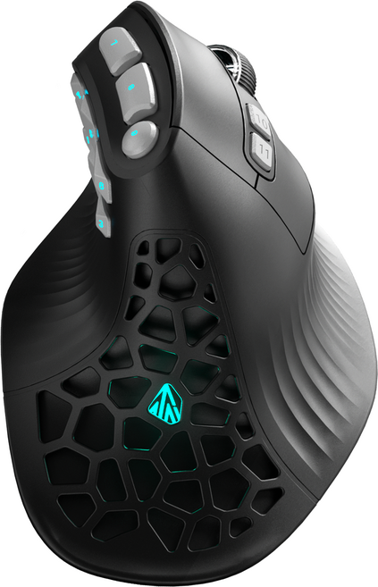 SOLAKAKA 무선 게이밍 마우스 버티컬 마우스, 다크그레이, E9Pro