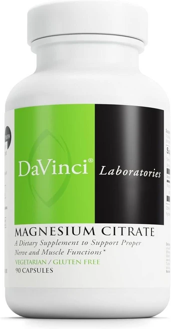 DAVINCI Labs 다빈치 랩스 마그네슘 시트레이트 140mg 90베지캡슐 2개, 1개, 90정 - 쿠팡