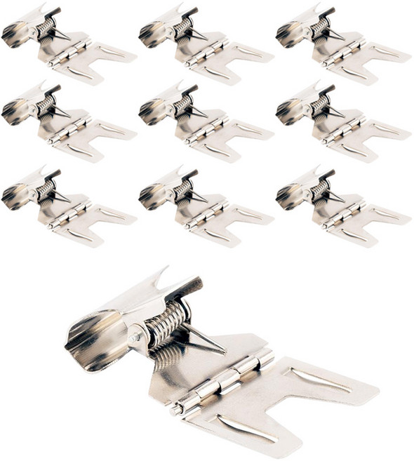 아베라 경첩 POP 가격표 꽂이 쇼클립, 실버, 10개입