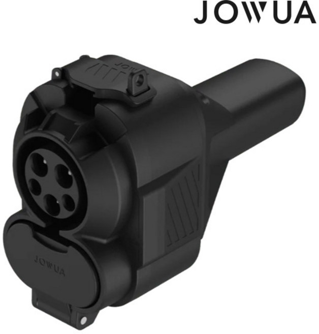 JOWUA 테슬라 급속/완속 겸용 충전 어댑터 DC콤보 AC 모델3/Y/S/X/사이버트럭 최대250kW, 블랙, 1개