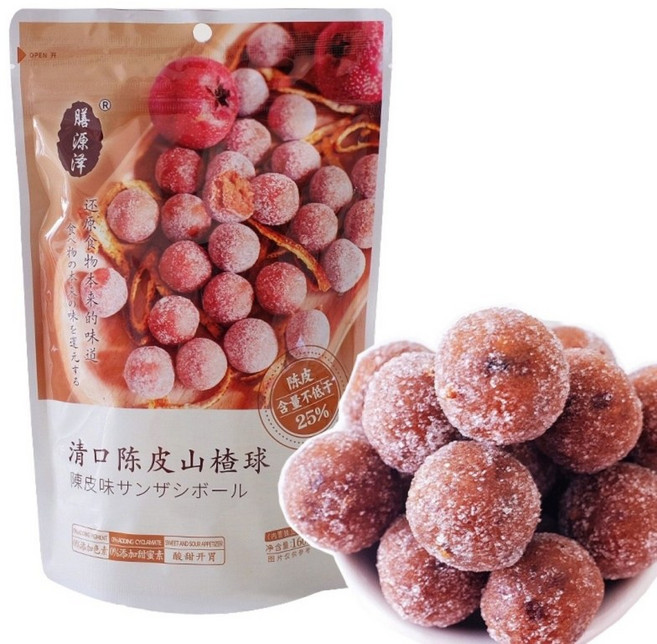 [신흥중국식품] 중국산자 산사열매 산자츄 천피 산자구 160g, 1개