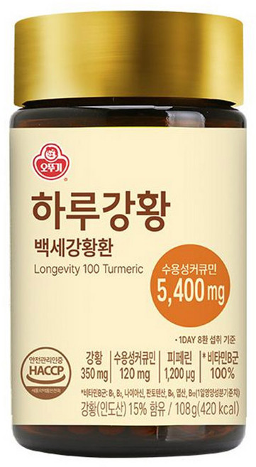 오뚜기 백세강황 PLUS 환, 108g, 1개