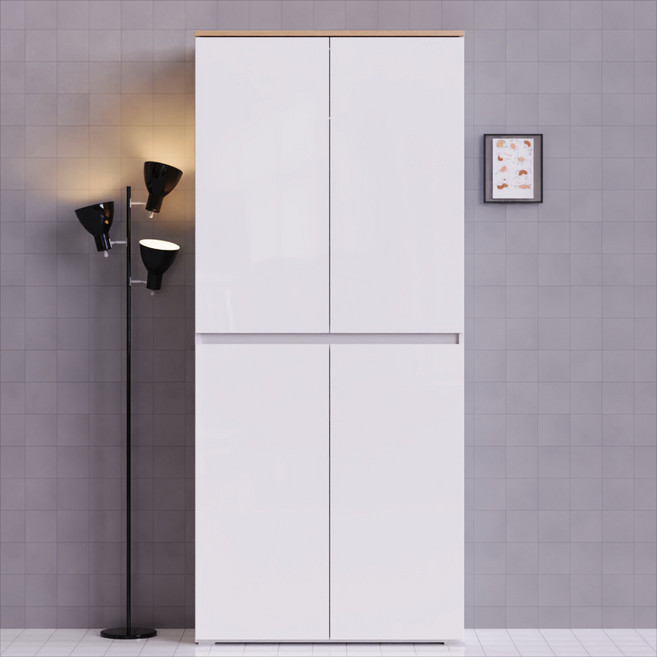 방친구 키큰 신발장 수납장, 04_다몰 800 신발장(화이트)