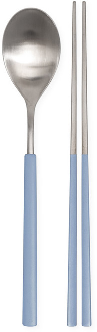 보테 올스텐 수저세트, 1세트, 숟가락+젓가락, 블루그레이