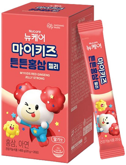 마이키즈 튼튼 홍삼 젤리 20포 1개, 1, 20g
