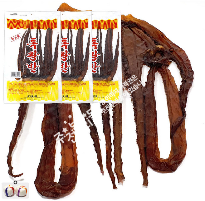 특대왕발 오징어(100g) x 3봉+자색옥춘사탕 20g 세트, 1세트, 300g