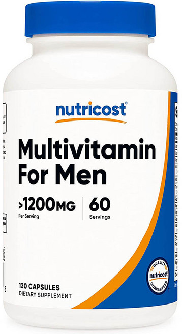 뉴트리코스트 멀티비타민 포 맨 600mg 캡슐 120캡슐 1서빙 600mg 60회분 Multivitamin for Men Capsules [120 CAPS], 120정, 1개