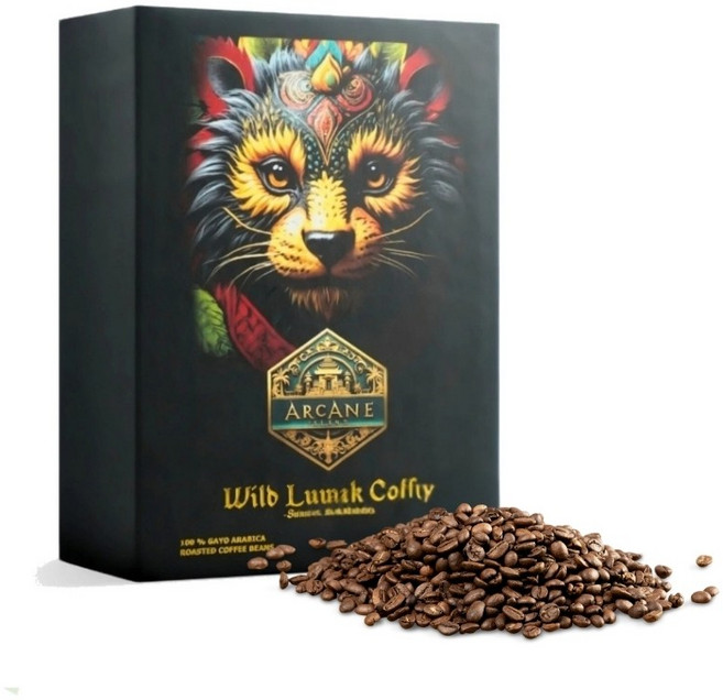 [아케인 아일랜드] 인도네시아 아체가요 야생 루왁커피 발리 사향고양이, 100g, 홀빈(분쇄안함), 1개