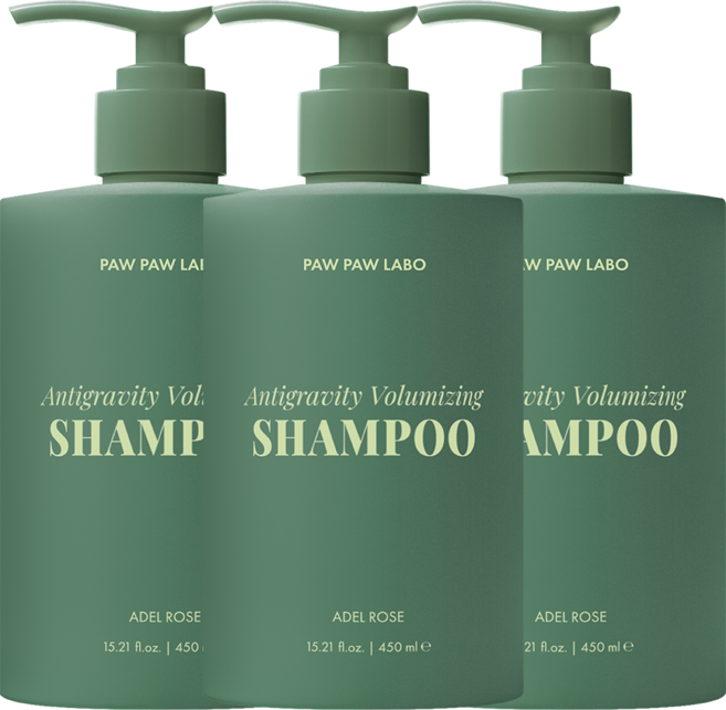 저자극 비건 안티그래비티 볼륨 탈모 샴푸, 3개, 450ml
