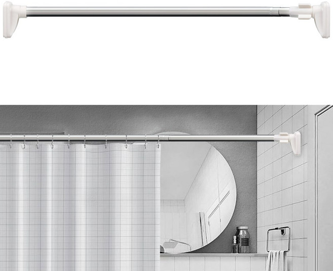 스토움 강력 스텐 압축봉 못없이 커튼봉 길이조절 옷걸이봉 미니~대형 6SIZE, 강력 WSB-W300(160-300cm)