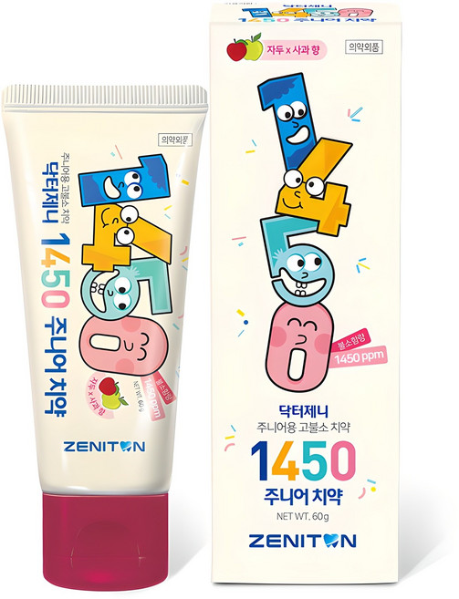 제니튼 닥터제니 1450 고불소 주니어치약, 60g, 1개