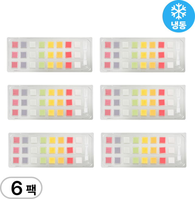 과일큐브치즈 8가지맛 24구간식 안주, 6개, 90g