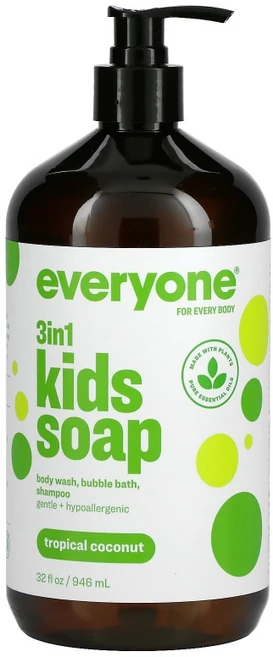 EO프로덕트 3 in 1 키즈 비누 트로피컬 코코넛 946ml(32fl oz), 946ml, 1개 - 쿠팡