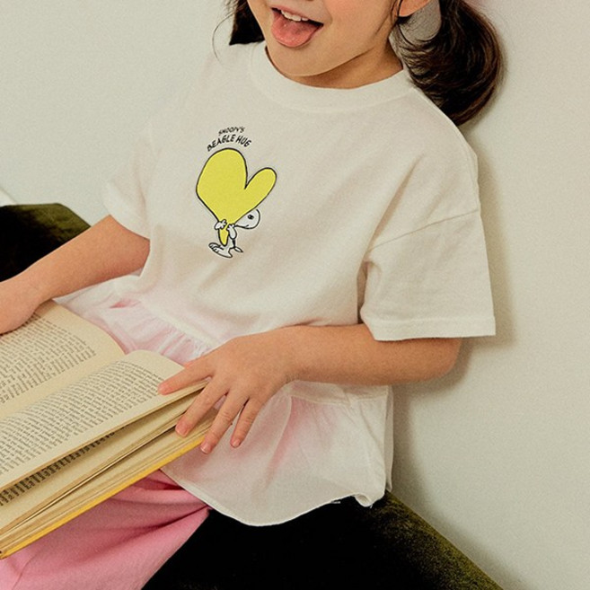 느엘 유아용 스눕프릴여름반팔티