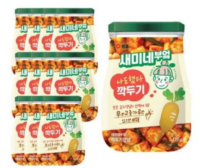새미네부엌 깍두기 양념, 120g, 16개