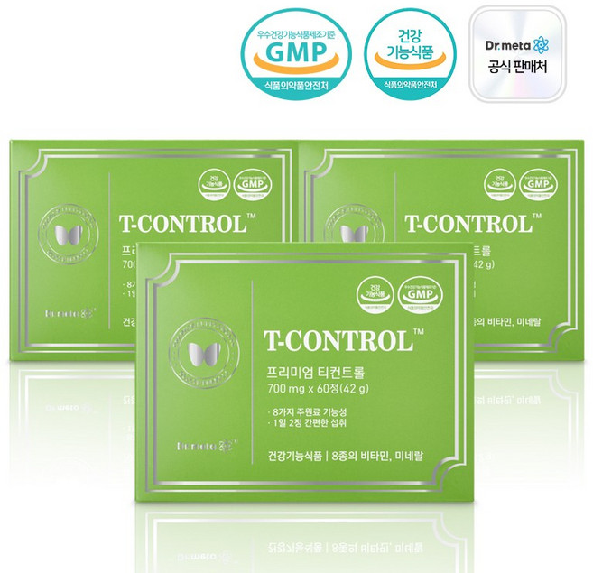 닥터메타 프리미엄 티컨트롤 항산화 셀레늄 아연, 60정, 3개