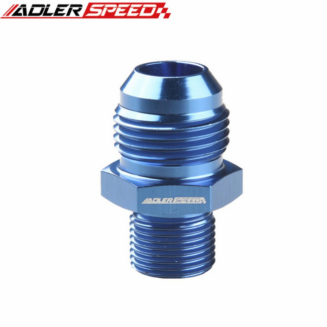 차량 엔진 실린더 1/4 AN4 BSP AN8 피팅 1/8 AN6 3/8 AN12 BSPP 스트레이트 1/2 어댑터 3/4 수 AN10 범용, AN-12 To 3-4 X14 TPI, 1개
