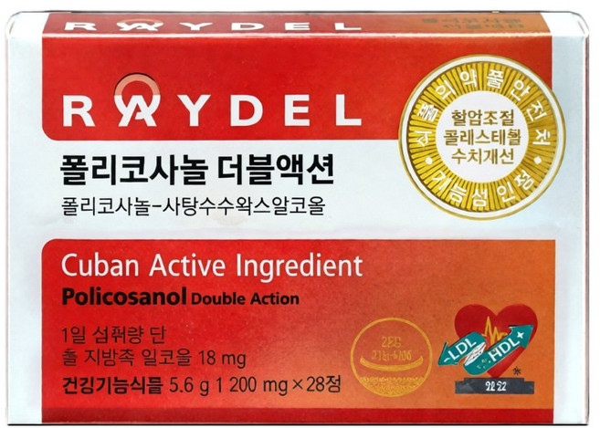 폴리코사놀 더블액션 200mg x 28정 An 390734, 폴리코사놀 더블액션 200mg x 28정 An 3906, 1개