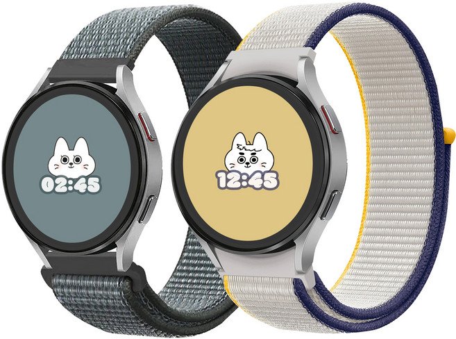 아이메이드잇 갤럭시워치 호환 스포츠루프 2개입 세트, 세트 12. 다크블루 + 씨솔트, 1개