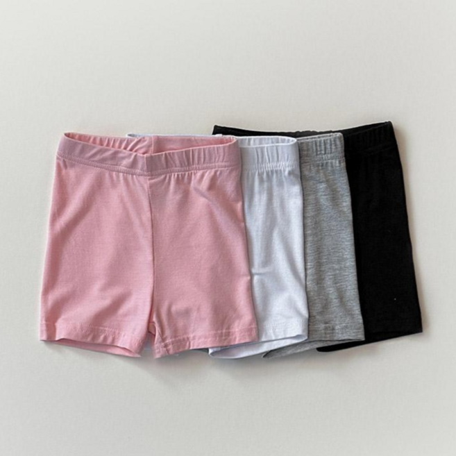 아동 키즈 국내생산 베이직 면스판 3부 속바지