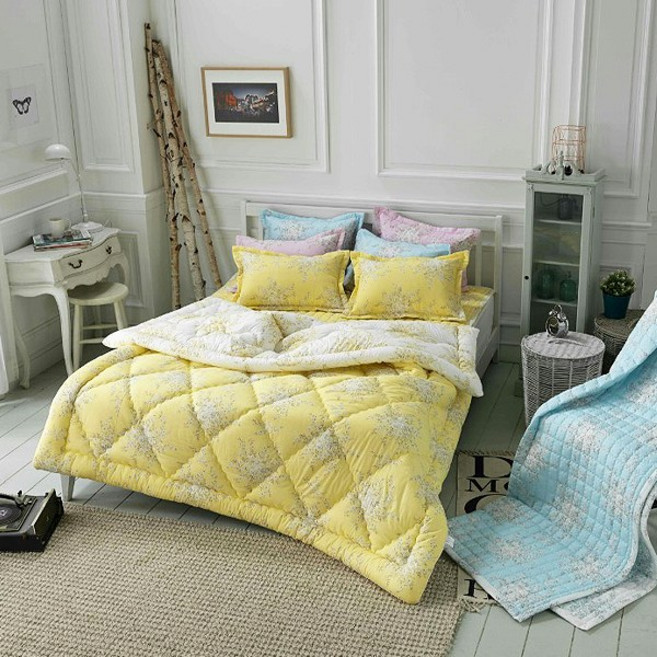 단잠 애슐리 60수아사면 사계절 차렵이불 침구세트 Q (이불+패드+베개커버)