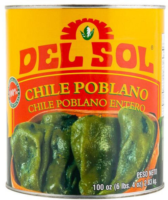 Del Sol 통 포블라노 고추 6개입, 6개, 2.83kg