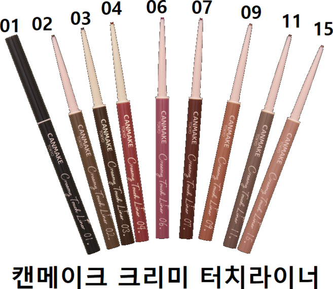 캔메이크젤 크리미 터치라이너, 1개, 01/딥블랙