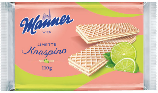 마너 웨하스 크누스피노 얇고 바삭한 버전 라임 110g Manner, 1개