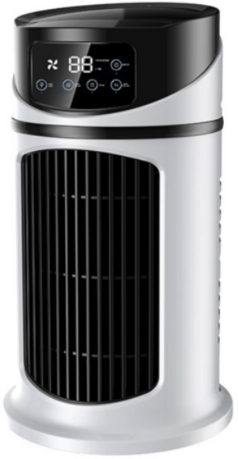 NUNUHANA 미니 냉풍기 USB 저소음 탁상용 휴대용 선풍기, 화이트