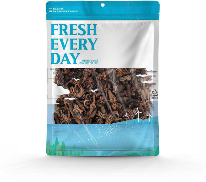 황토마을 쫄깃한 구운 회오리 오징어, 1개, 500g