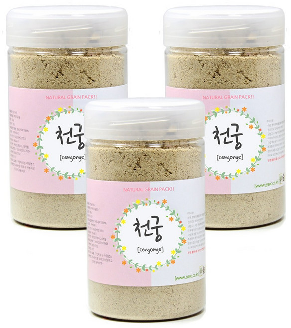 숲으로허브 천연곡물팩 천궁가루 통 100g, 3개, 1개입